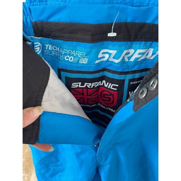 Surfanic bib ski snowboard pants 30'waist 36'hip 29' long blue - Picture 8 of 13